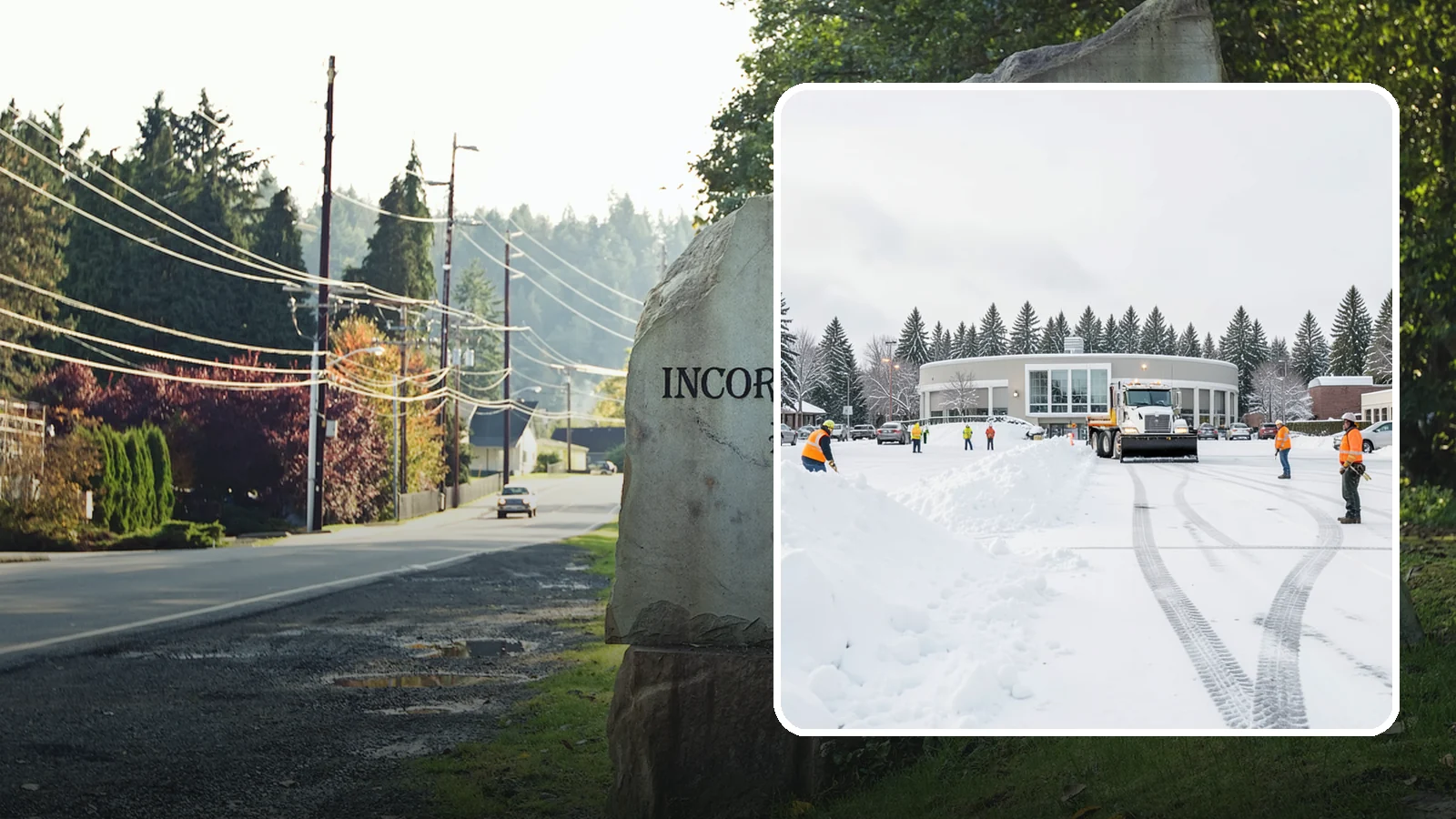 Bank Parking Lot Snow Removal in Wilkeson, Pierce County, WA - We clear bank lots, drive-throughs, and ATM lanes so Western Washington customers bank safely all winter.