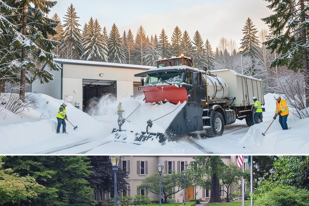 Bank Parking Lot Snow Removal in Woodinville, King County, WA - Bank lots across Western Washington need the most winter attention from December through February, when morning freezes meet...