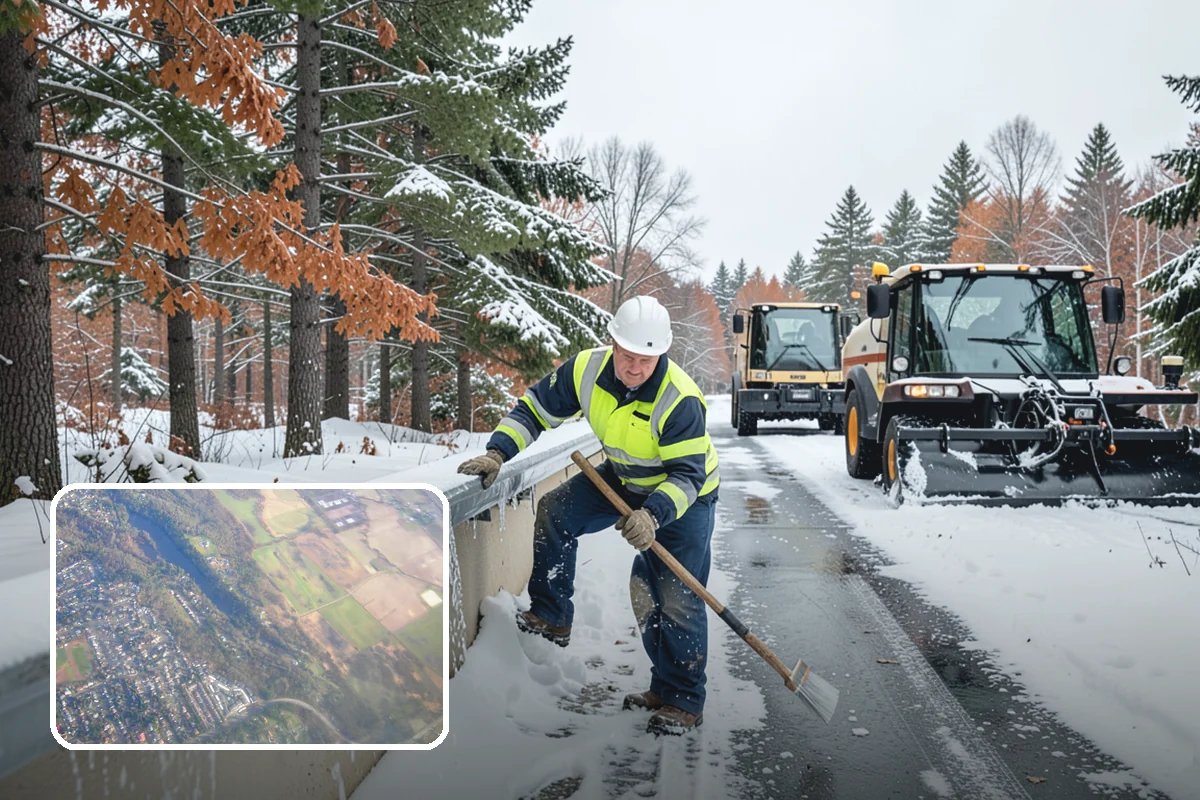 Bank Sidewalk Clearing in Algona, King County, WA - Lobby and ATM approaches cleared for every customer