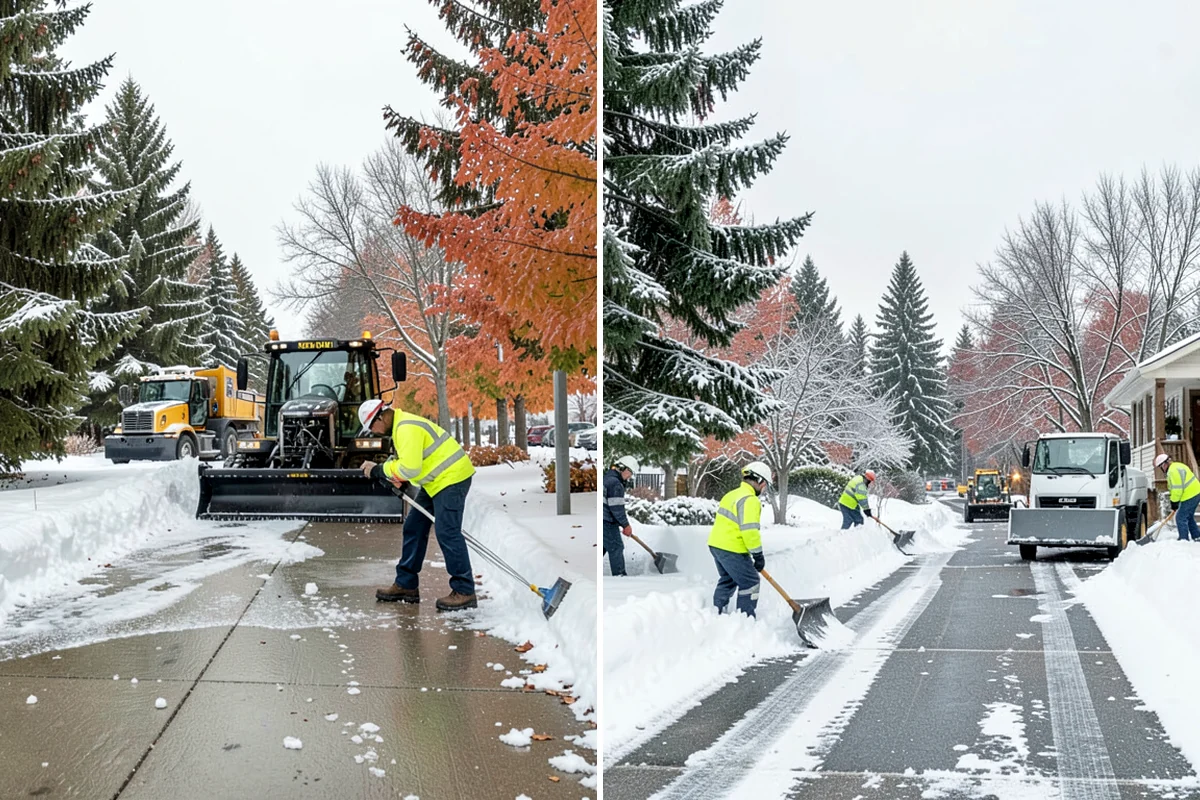 Bank Sidewalk Clearing in Arlington, Snohomish County, WA - Clear the lobby entrance and walk before the branch opens