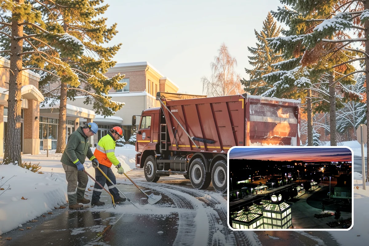 Bank Sidewalk Clearing in Auburn, King County, WA - Lobby and ATM approaches cleared for every customer