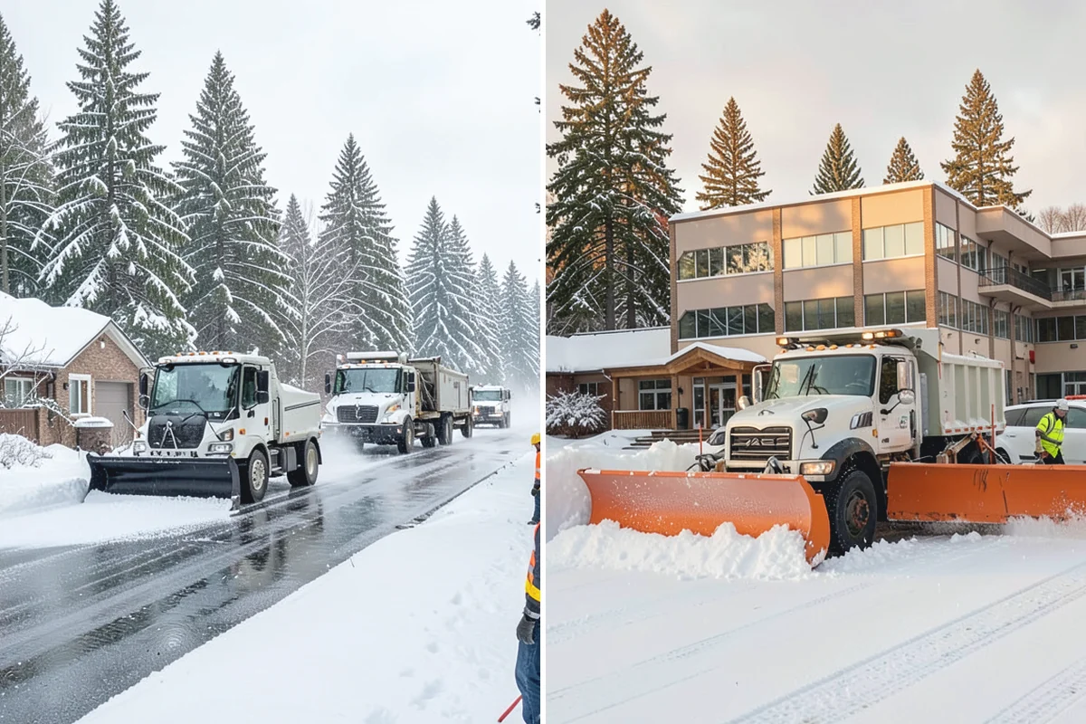 Bank Sidewalk Clearing in Bonney Lake, Pierce County, WA - Clear the lobby entrance and walk before the branch opens