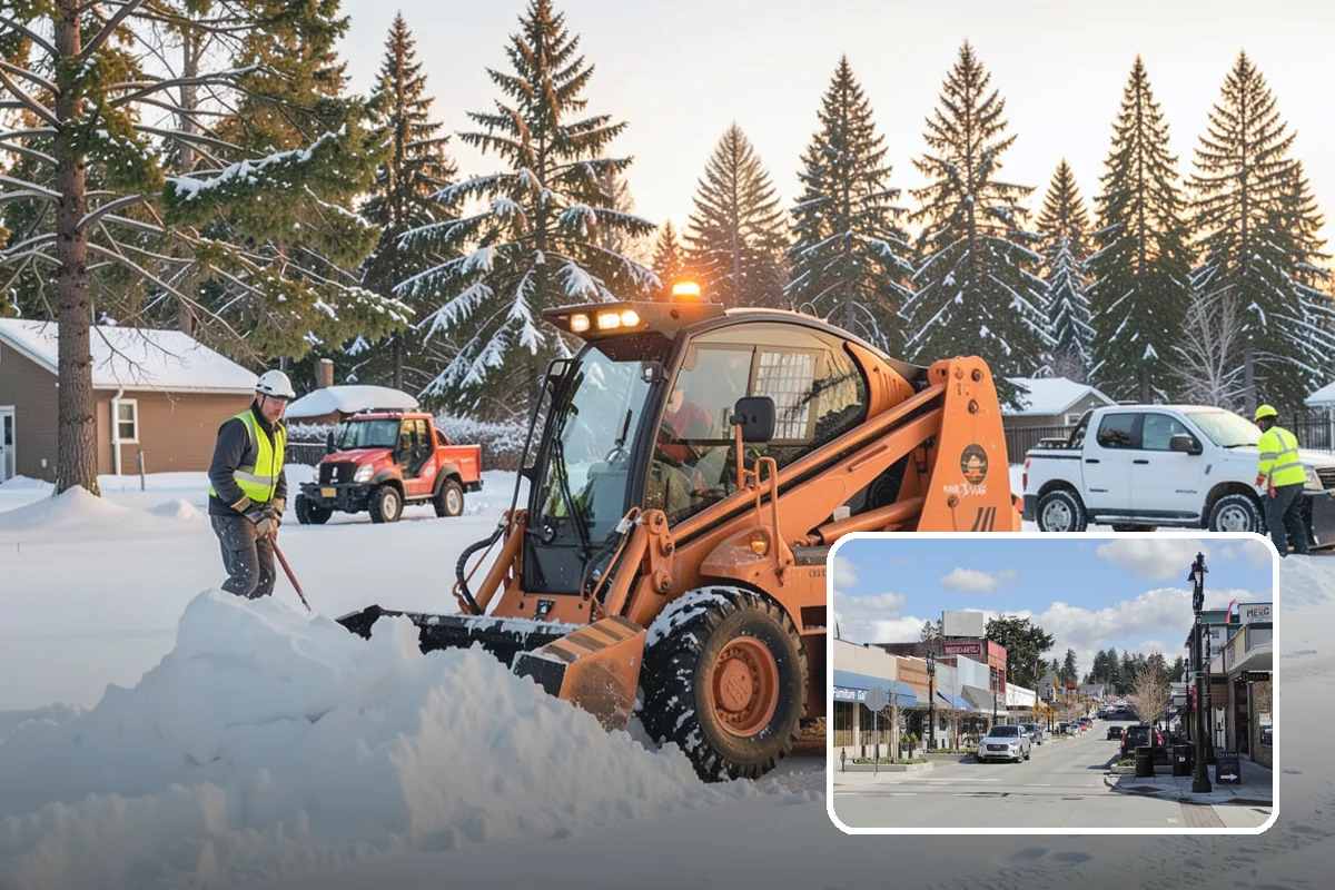Bank Sidewalk Clearing in Bothell, King County, WA - Lobby and ATM approaches cleared for every customer