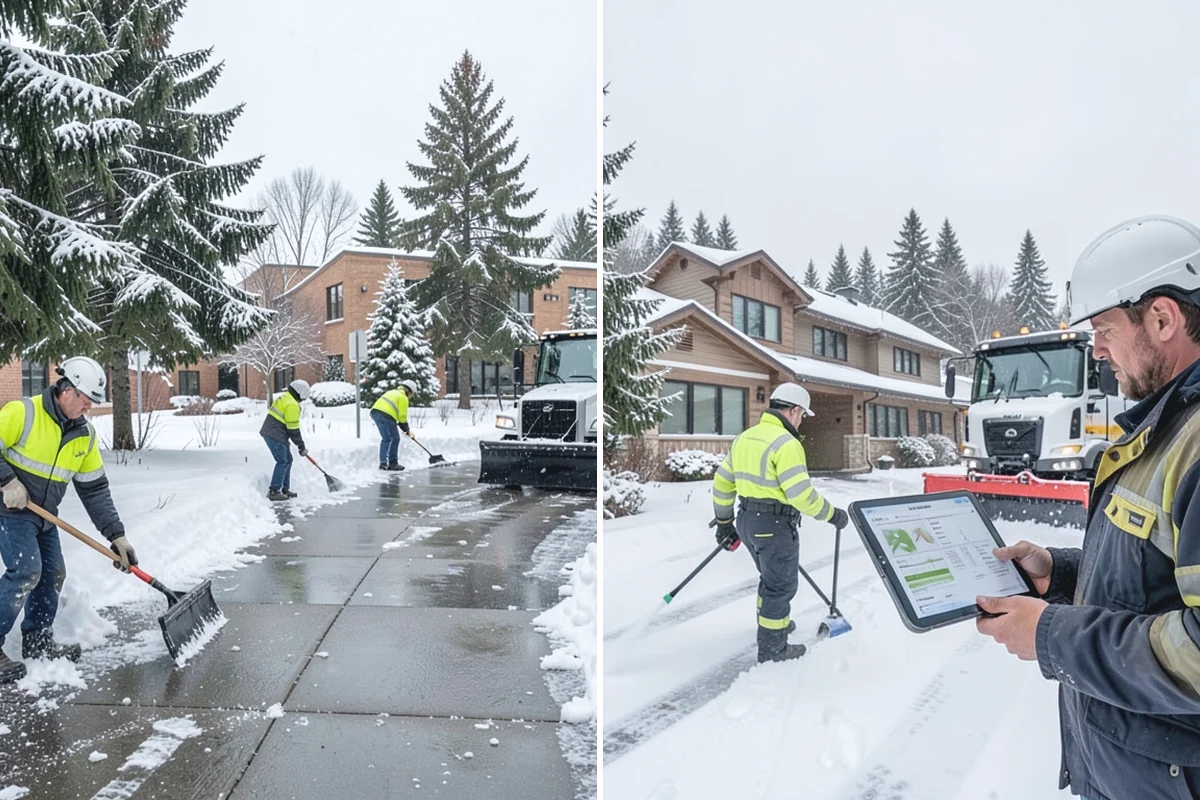 Bank Sidewalk Clearing in Buckley, Pierce County, WA - Clear the lobby entrance and walk before the branch opens