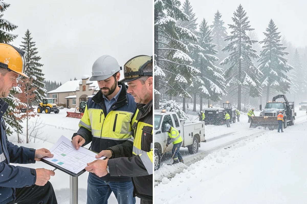 Bank Sidewalk Clearing in Carnation, King County, WA - Clear the lobby entrance and walk before the branch opens