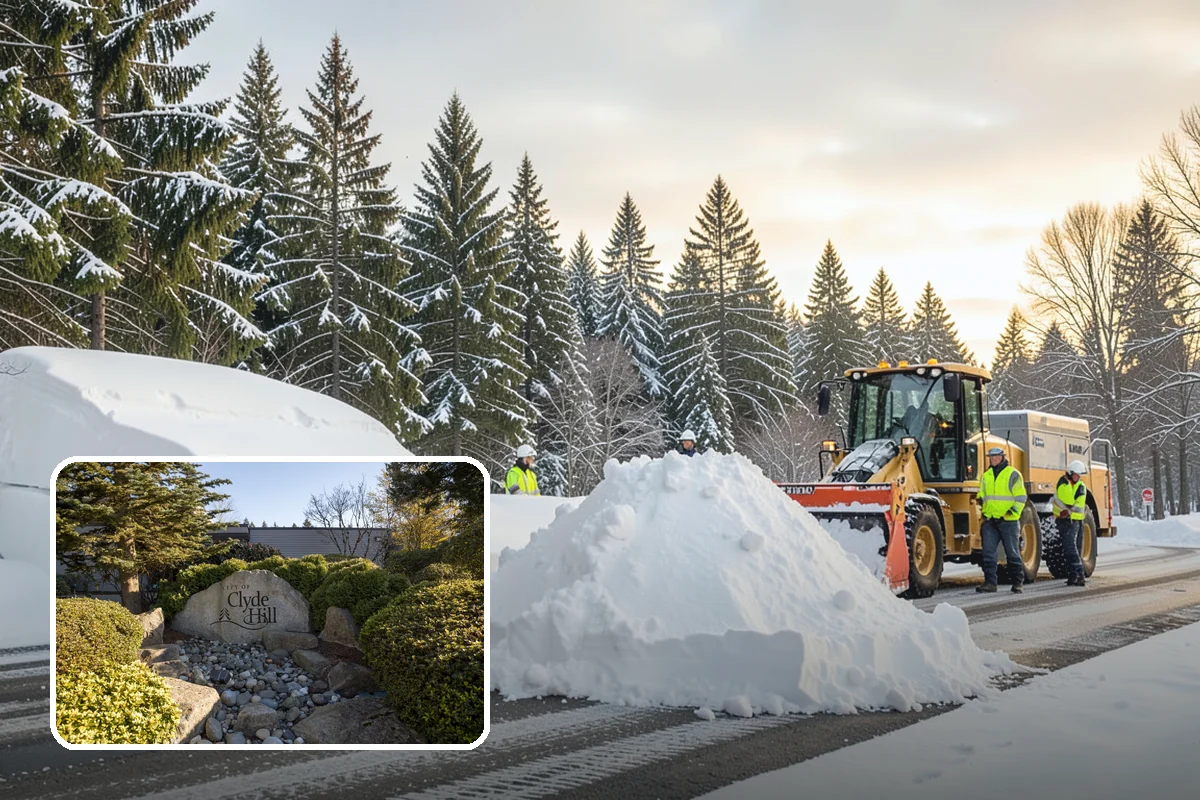 Bank Sidewalk Clearing in Clyde Hill, King County, WA - Lobby and ATM approaches cleared for every customer