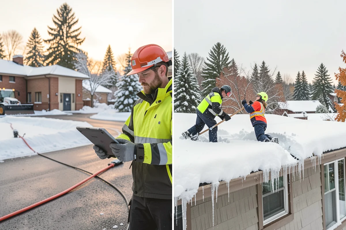 Bank Sidewalk Clearing in Covington, King County, WA - Clear the lobby entrance and walk before the branch opens