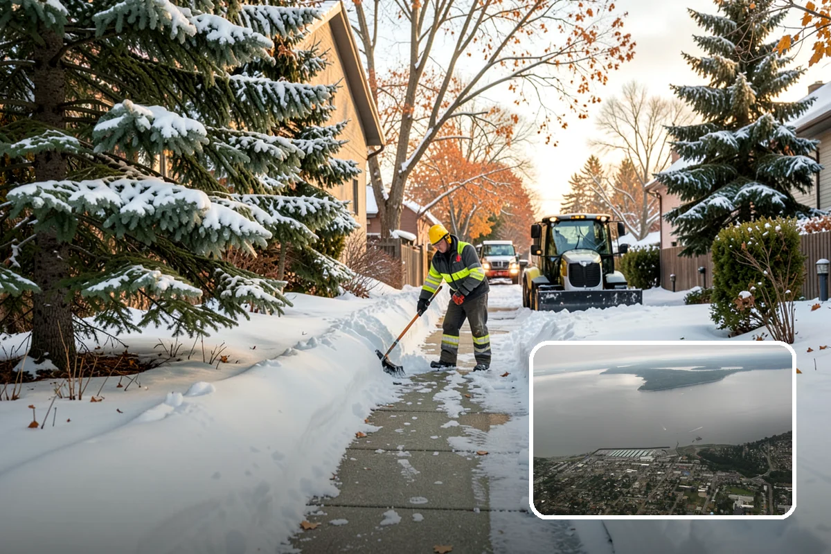 Bank Sidewalk Clearing in Des Moines, King County, WA - Lobby and ATM approaches cleared for every customer