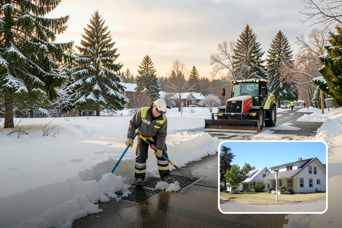 Bank Sidewalk Clearing in DuPont, Pierce County, WA - Lobby and ATM approaches cleared for every customer