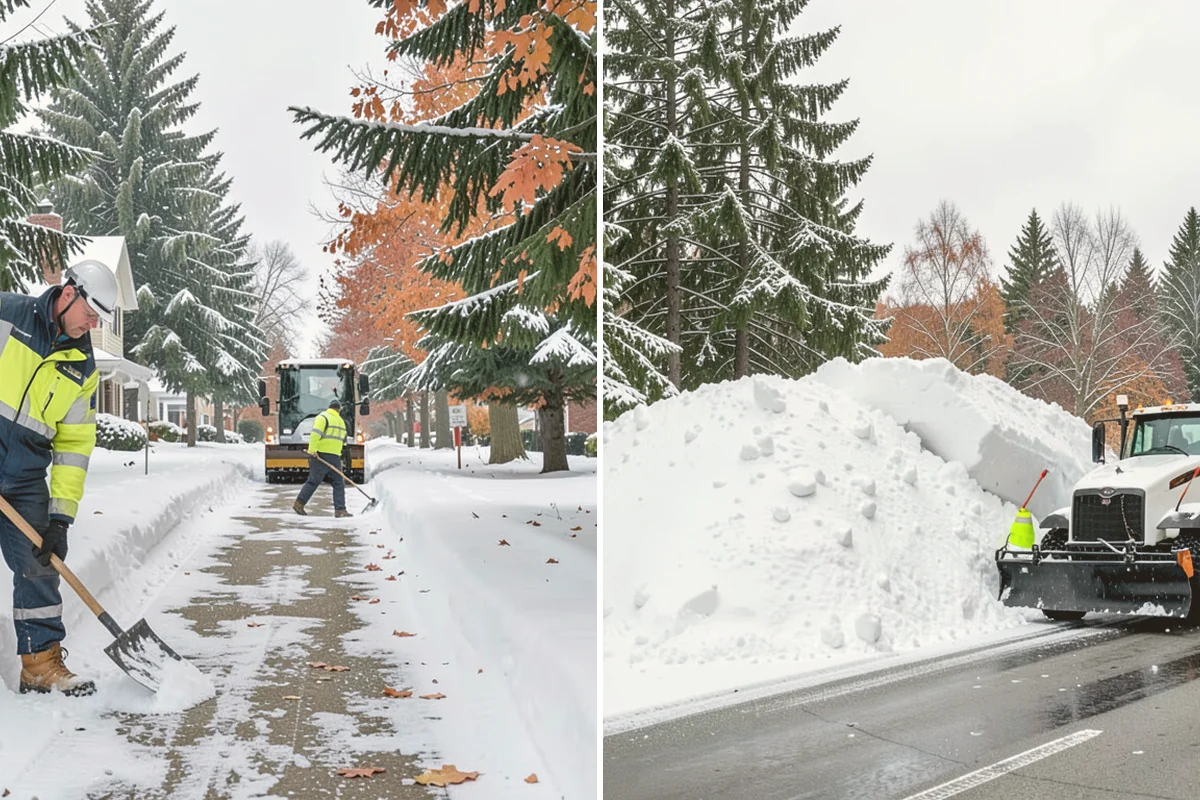 Bank Sidewalk Clearing in Eatonville, Pierce County, WA - Clear the lobby entrance and walk before the branch opens