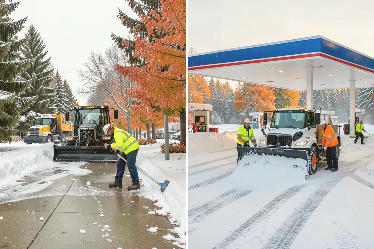 Bank Sidewalk Clearing in Edmonds, Snohomish County, WA - Clear the lobby entrance and walk before the branch opens
