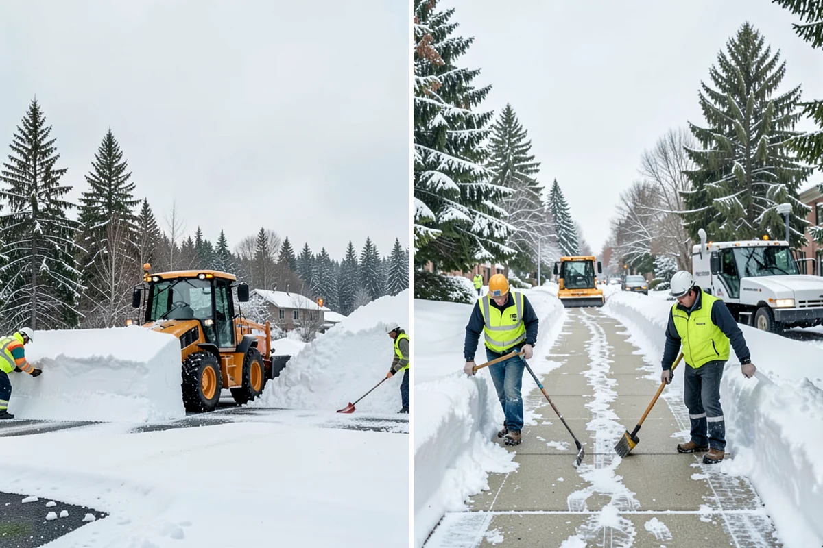 Bank Sidewalk Clearing in Enumclaw, King County, WA - Clear the lobby entrance and walk before the branch opens