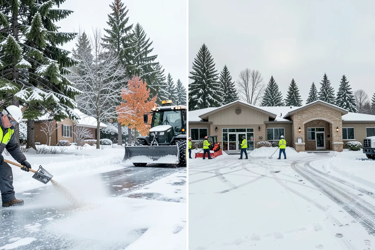 Bank Sidewalk Clearing in Everett, Snohomish County, WA - Clear the lobby entrance and walk before the branch opens