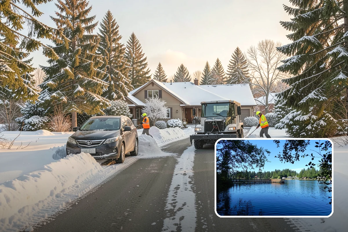 Bank Sidewalk Clearing in Federal Way, King County, WA - Lobby and ATM approaches cleared for every customer