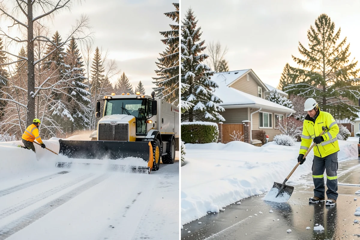 Bank Sidewalk Clearing in Federal Way, King County, WA - Clear the lobby entrance and walk before the branch opens