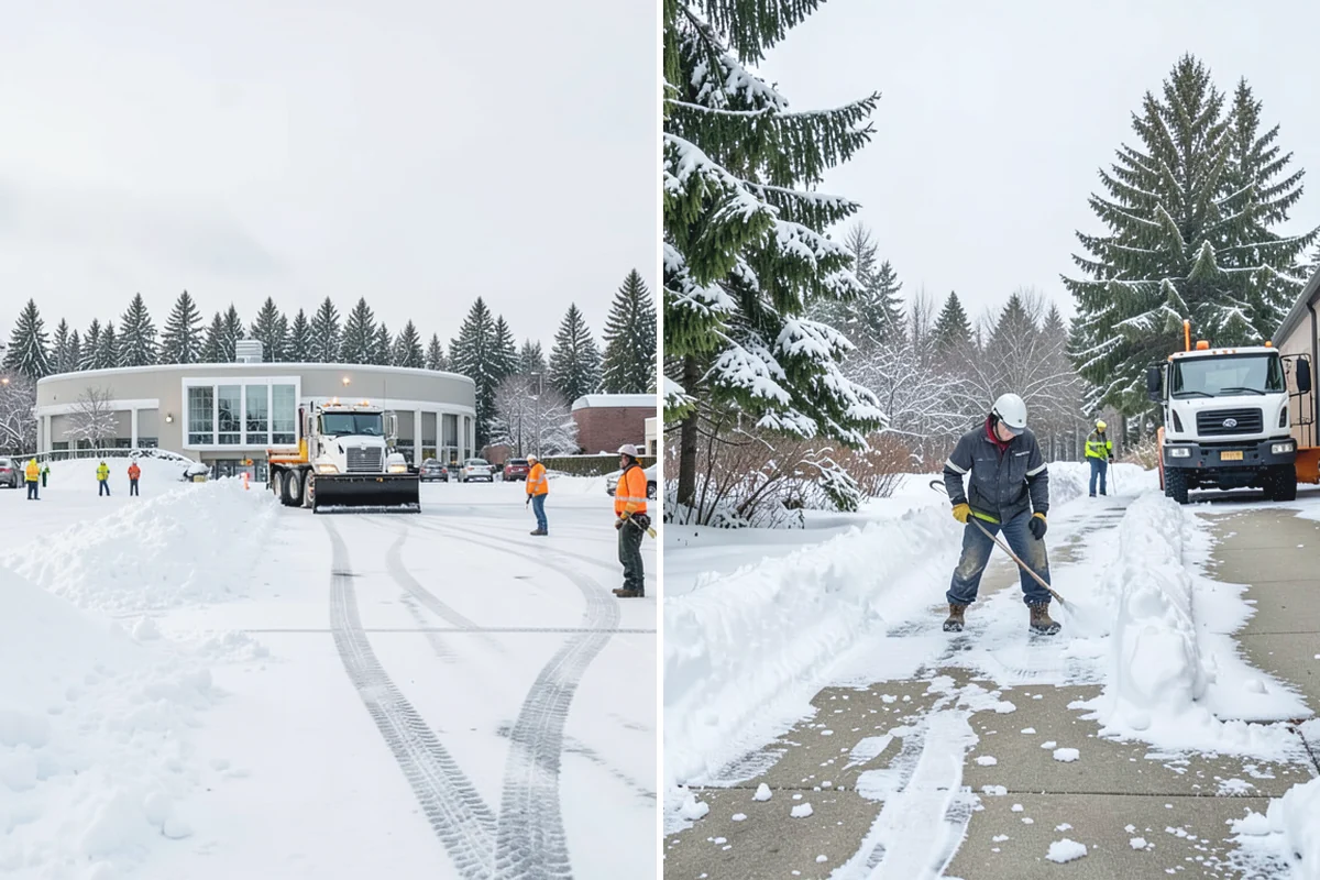 Bank Sidewalk Clearing in Gold Bar, Snohomish County, WA - Clear the lobby entrance and walk before the branch opens