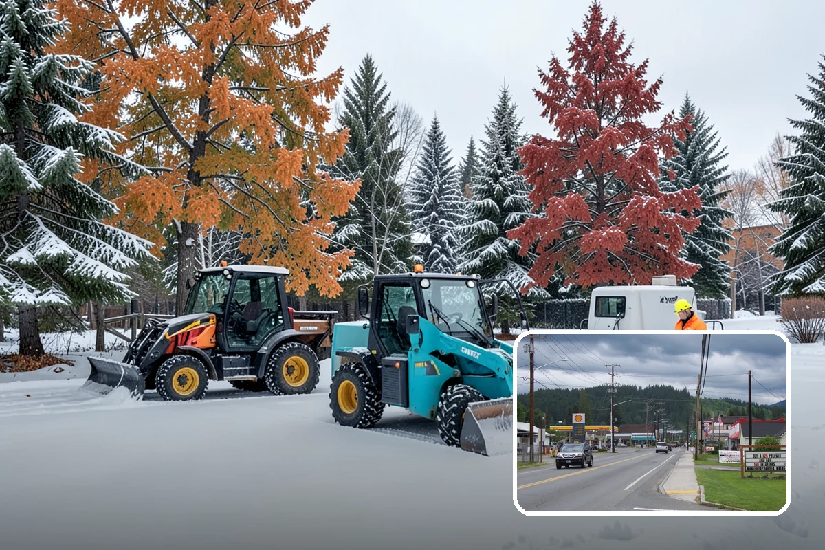 Bank Sidewalk Clearing in Granite Falls, Snohomish County, WA - Lobby and ATM approaches cleared for every customer