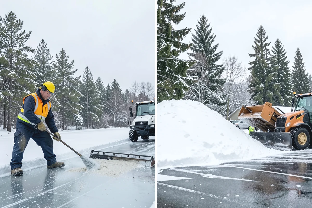 Bank Sidewalk Clearing in Hamilton, Skagit County, WA - Clear the lobby entrance and walk before the branch opens