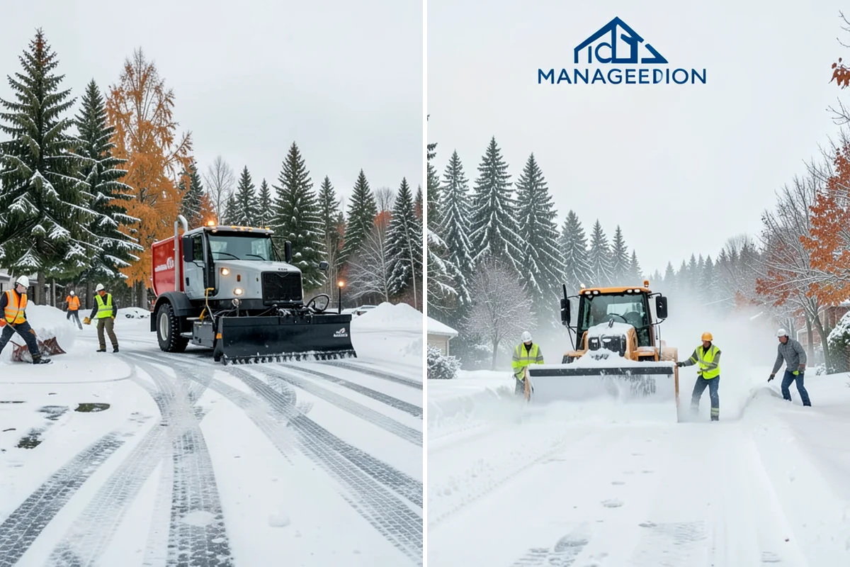Bank Sidewalk Clearing in Hunts Point, King County, WA - Clear the lobby entrance and walk before the branch opens