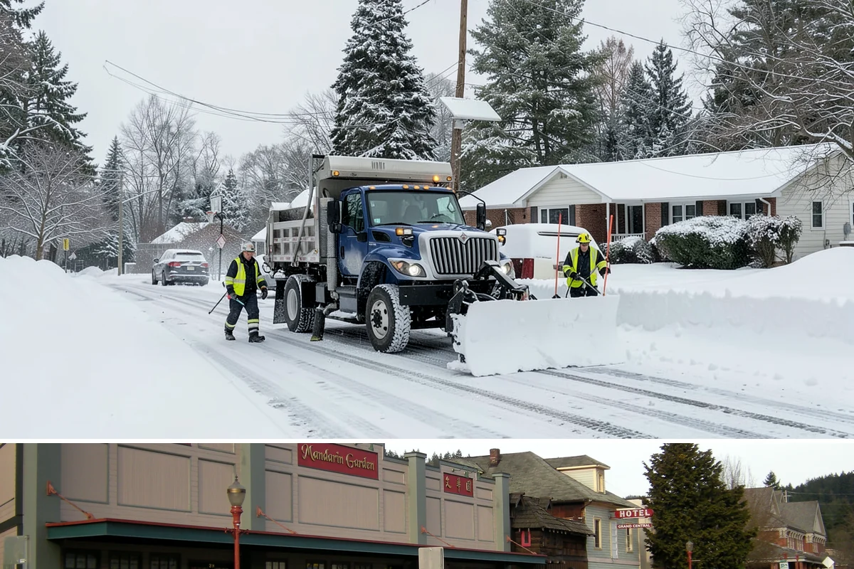 Bank Sidewalk Clearing in Issaquah, King County, WA - Bank sidewalk risk peaks from December through February, when frost glazes smooth branch entrances before customers arrive.