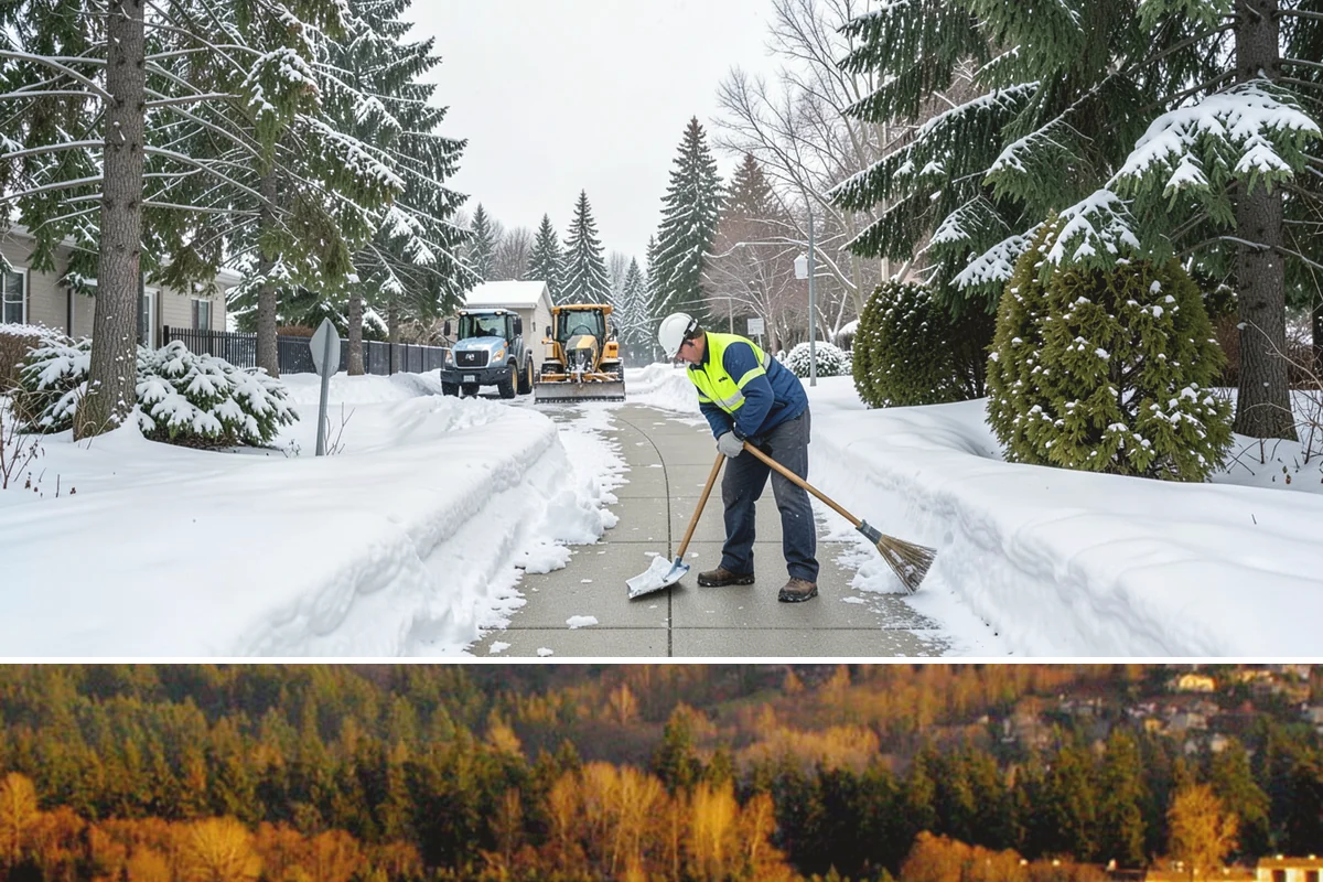 Bank Sidewalk Clearing in Kenmore, King County, WA - Bank sidewalk risk peaks from December through February, when frost glazes smooth branch entrances before customers arrive.