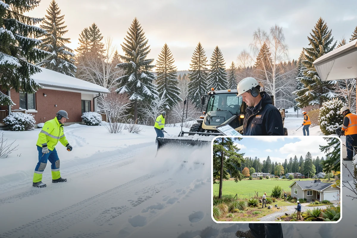 Bank Sidewalk Clearing in Lyman, Skagit County, WA - Lobby and ATM approaches cleared for every customer