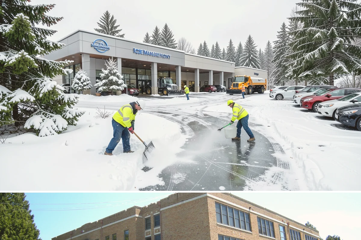 Bank Sidewalk Clearing in Maple Valley, King County, WA - Bank sidewalk risk peaks from December through February, when frost glazes smooth branch entrances before customers arrive.