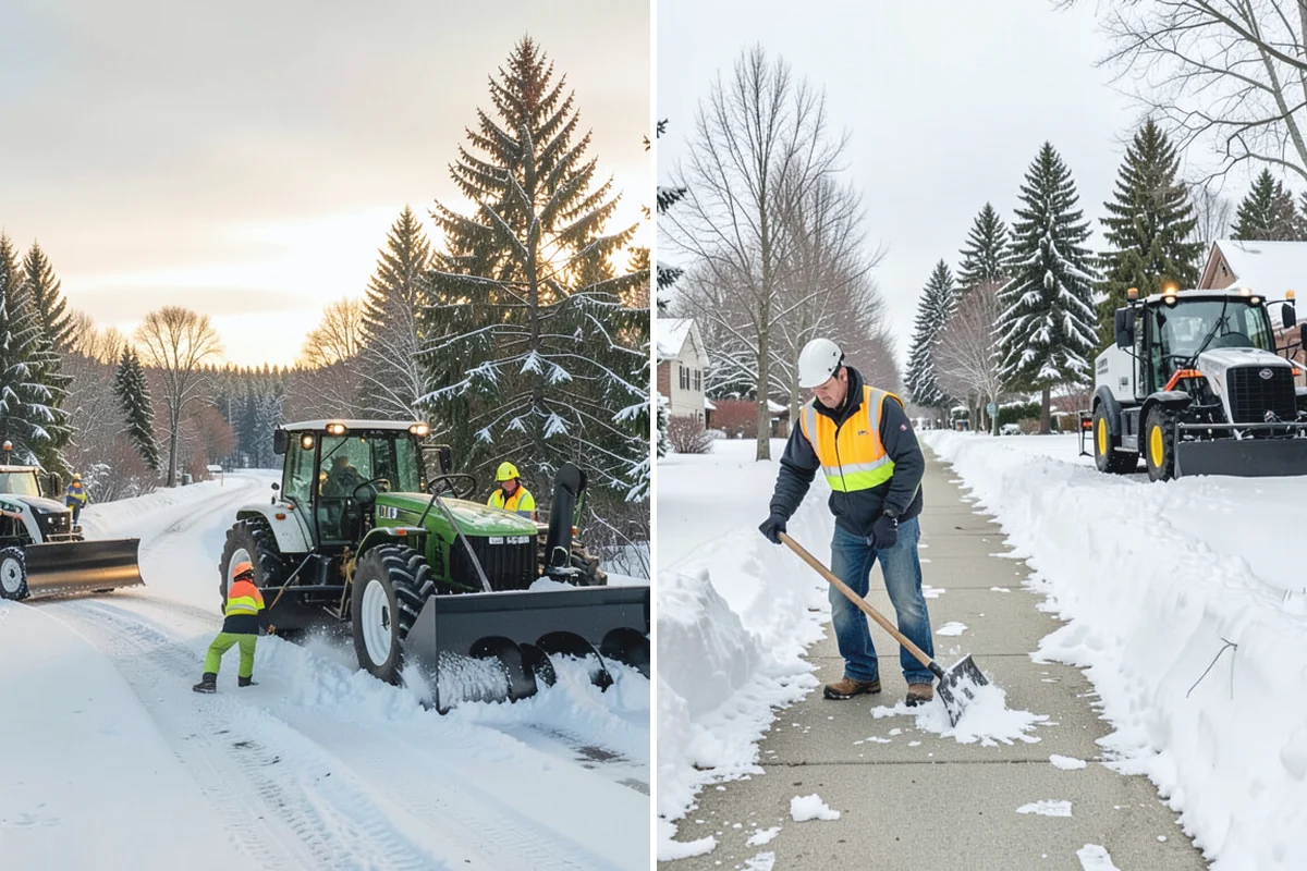 Bank Sidewalk Clearing in Marysville, Snohomish County, WA - Clear the lobby entrance and walk before the branch opens
