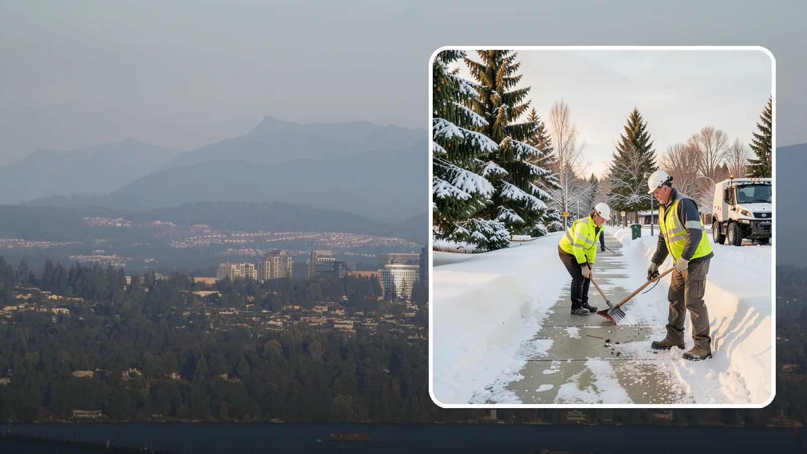 Bank Sidewalk Clearing in Medina, King County, WA - Branch-entrance sidewalk clearing for Western Washington banks, keeping lobby approaches and ATM vestibule walks safe for...