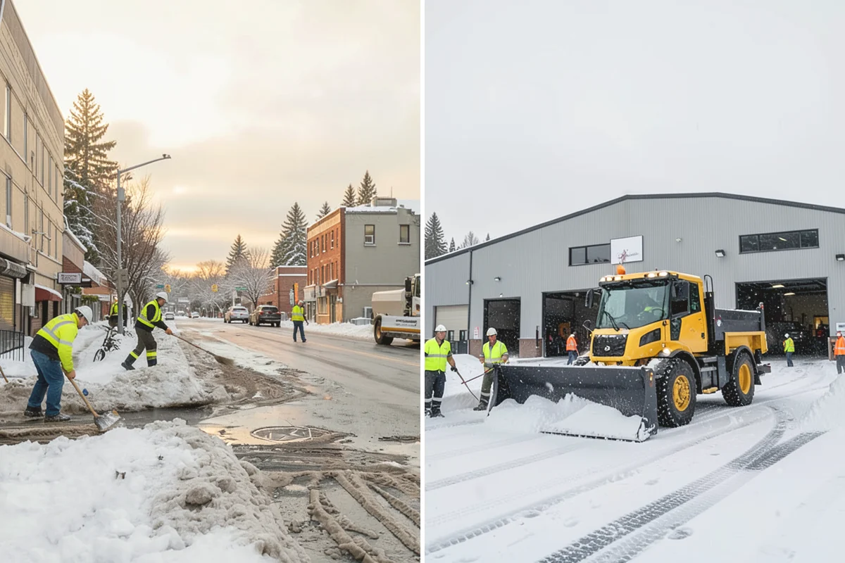 Bank Sidewalk Clearing in Mercer Island, King County, WA - Clear the lobby entrance and walk before the branch opens