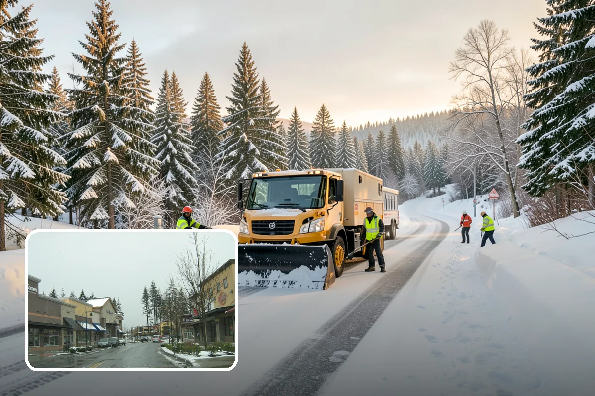 Bank Sidewalk Clearing in Mill Creek, Snohomish County, WA - Lobby and ATM approaches cleared for every customer