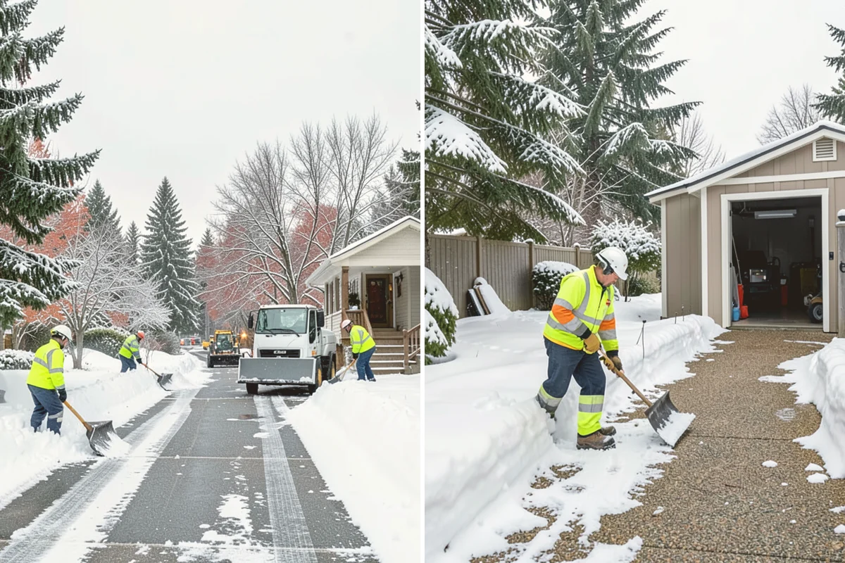 Bank Sidewalk Clearing in Milton, King County, WA - Clear the lobby entrance and walk before the branch opens