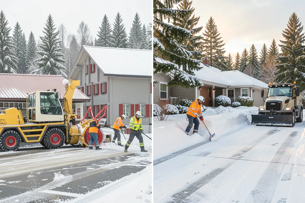 Bank Sidewalk Clearing in Monroe, Snohomish County, WA - Clear the lobby entrance and walk before the branch opens