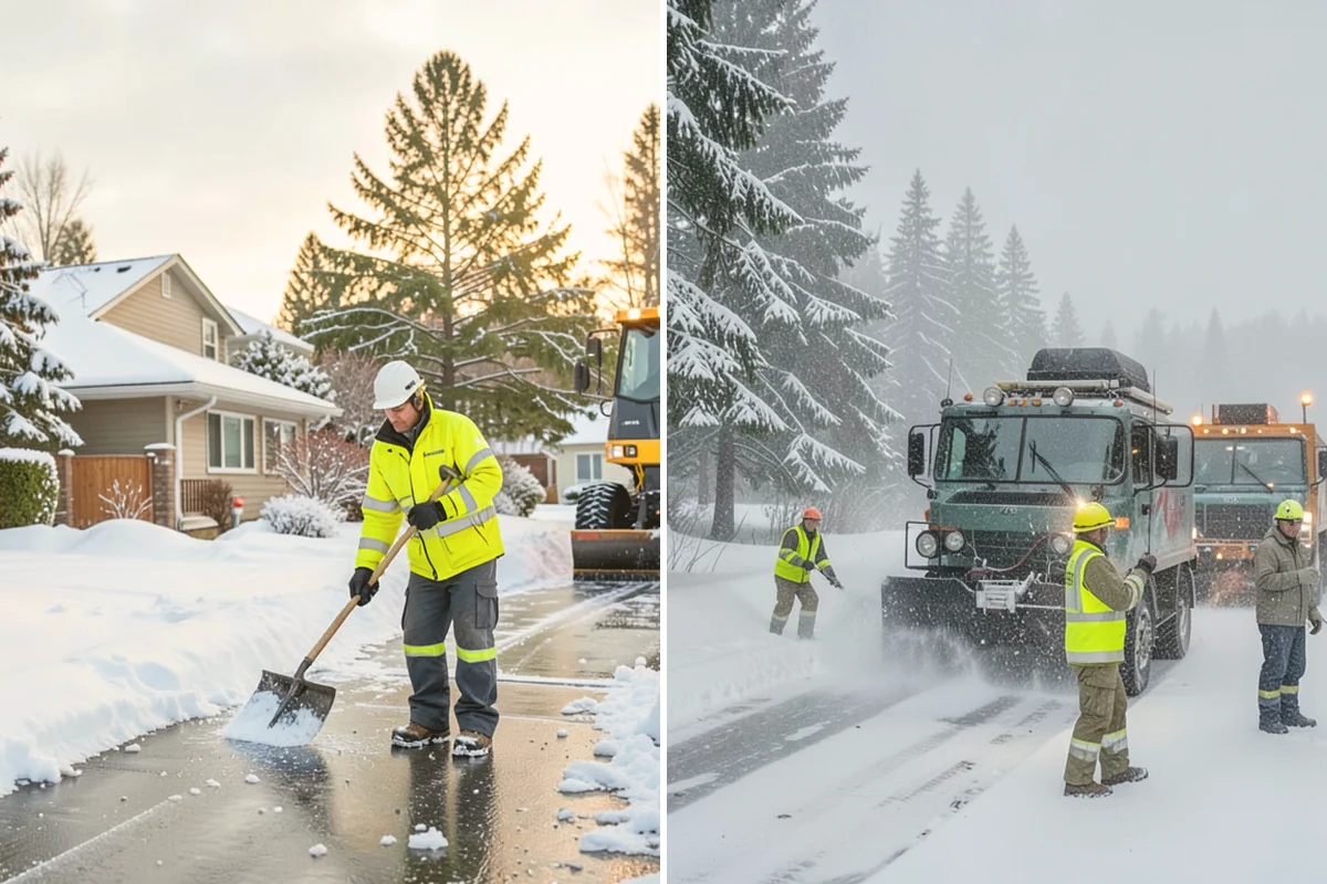 Bank Sidewalk Clearing in Mount Vernon, Skagit County, WA - Clear the lobby entrance and walk before the branch opens