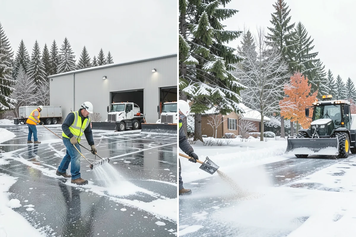 Bank Sidewalk Clearing in Mountlake Terrace, Snohomish County, WA - Clear the lobby entrance and walk before the branch opens