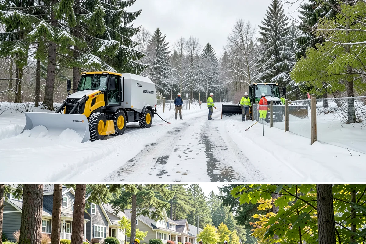 Bank Sidewalk Clearing in Normandy Park, King County, WA - Bank sidewalk risk peaks from December through February, when frost glazes smooth branch entrances before customers arrive.