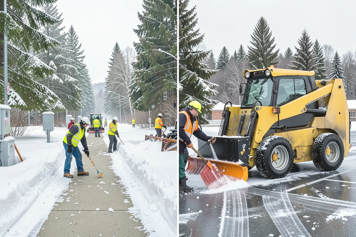 Bank Sidewalk Clearing in Oak Harbor, Island County, WA - Clear the lobby entrance and walk before the branch opens