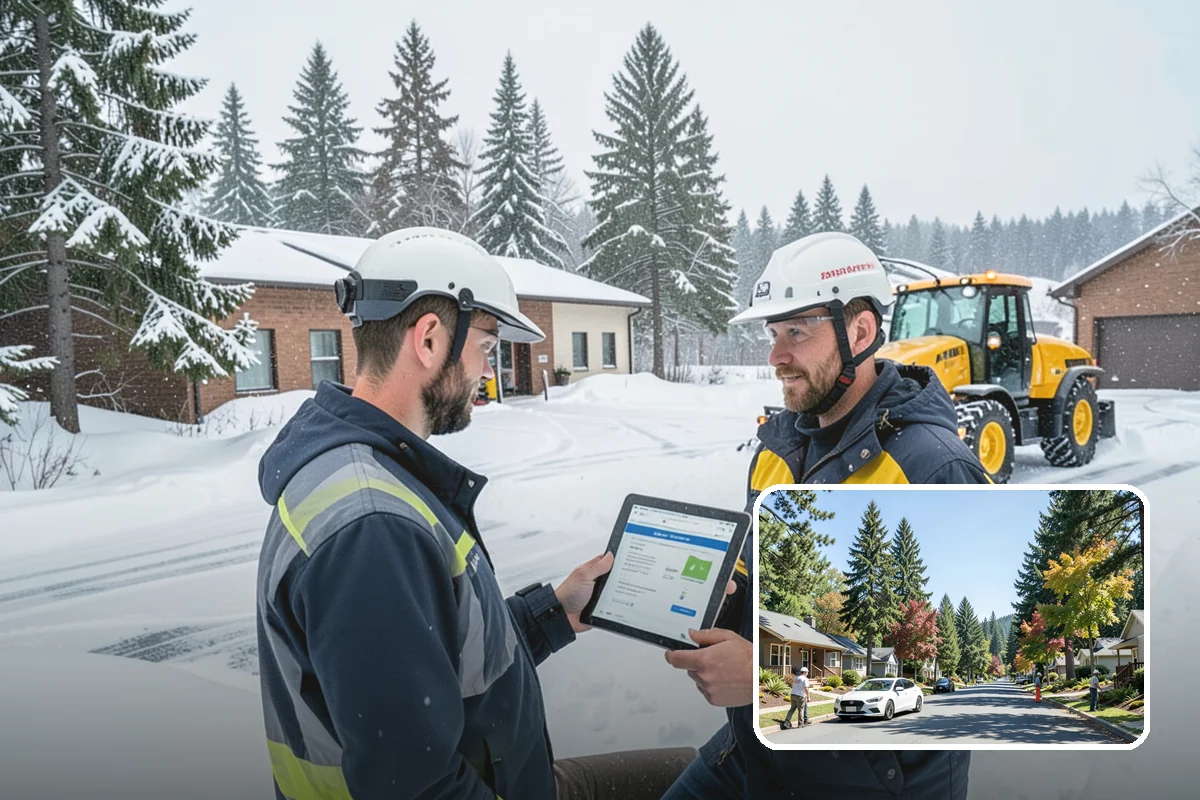 Bank Sidewalk Clearing in Orting, Pierce County, WA - Lobby and ATM approaches cleared for every customer