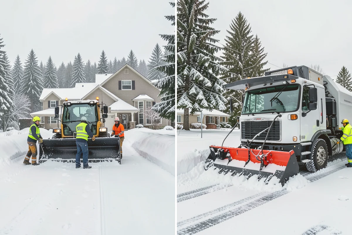 Bank Sidewalk Clearing in Orting, Pierce County, WA - Clear the lobby entrance and walk before the branch opens
