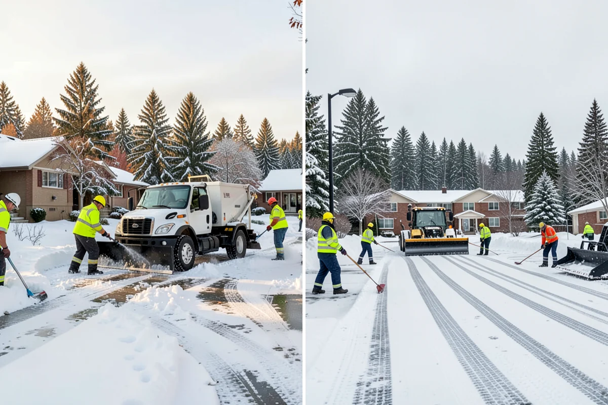Bank Sidewalk Clearing in Pacific, King County, WA - Clear the lobby entrance and walk before the branch opens