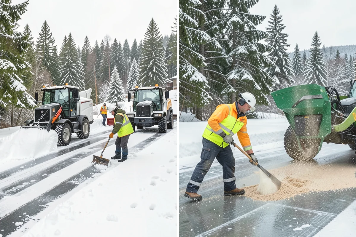 Bank Sidewalk Clearing in Ruston, Pierce County, WA - Clear the lobby entrance and walk before the branch opens