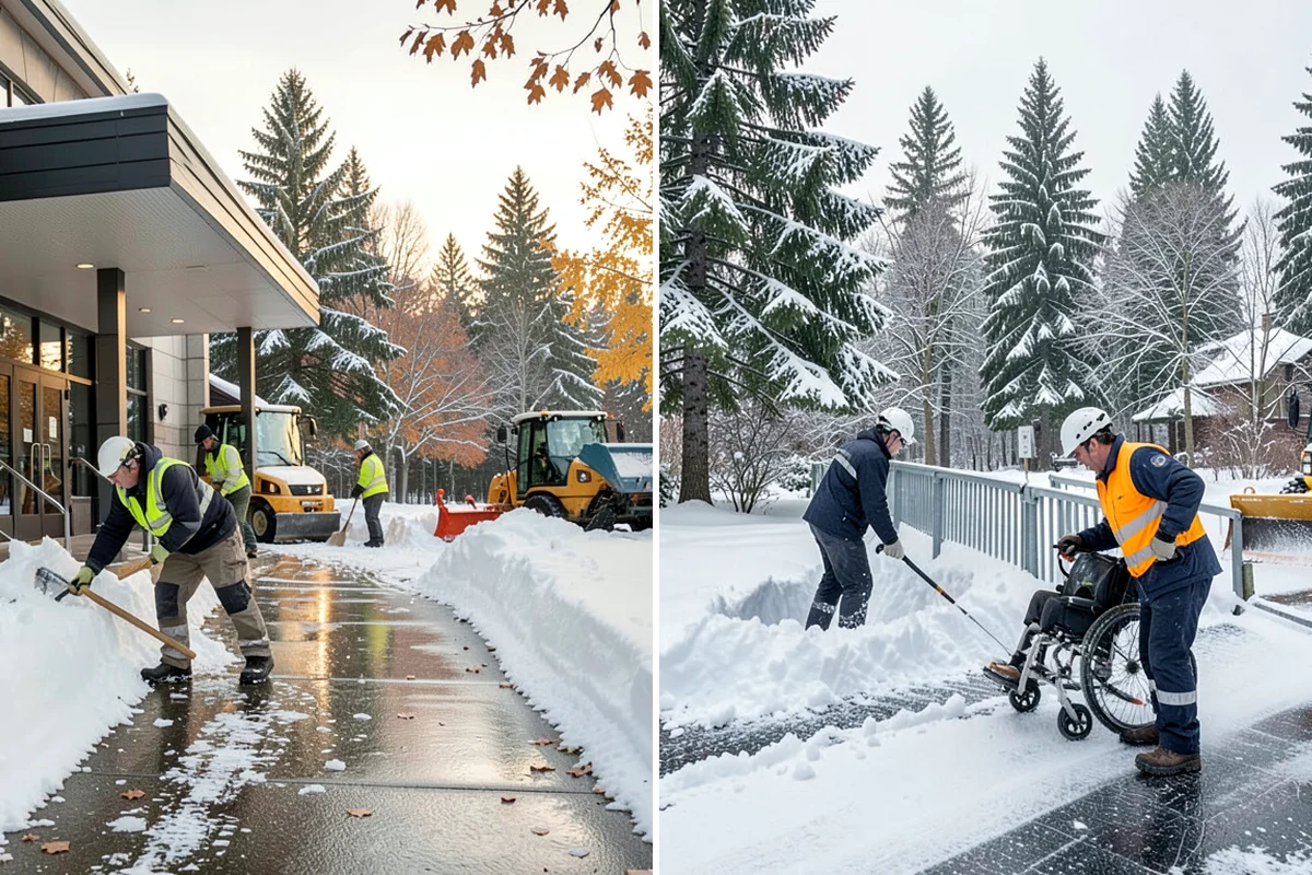 Bank Sidewalk Clearing in Sedro-Woolley, Skagit County, WA - Clear the lobby entrance and walk before the branch opens