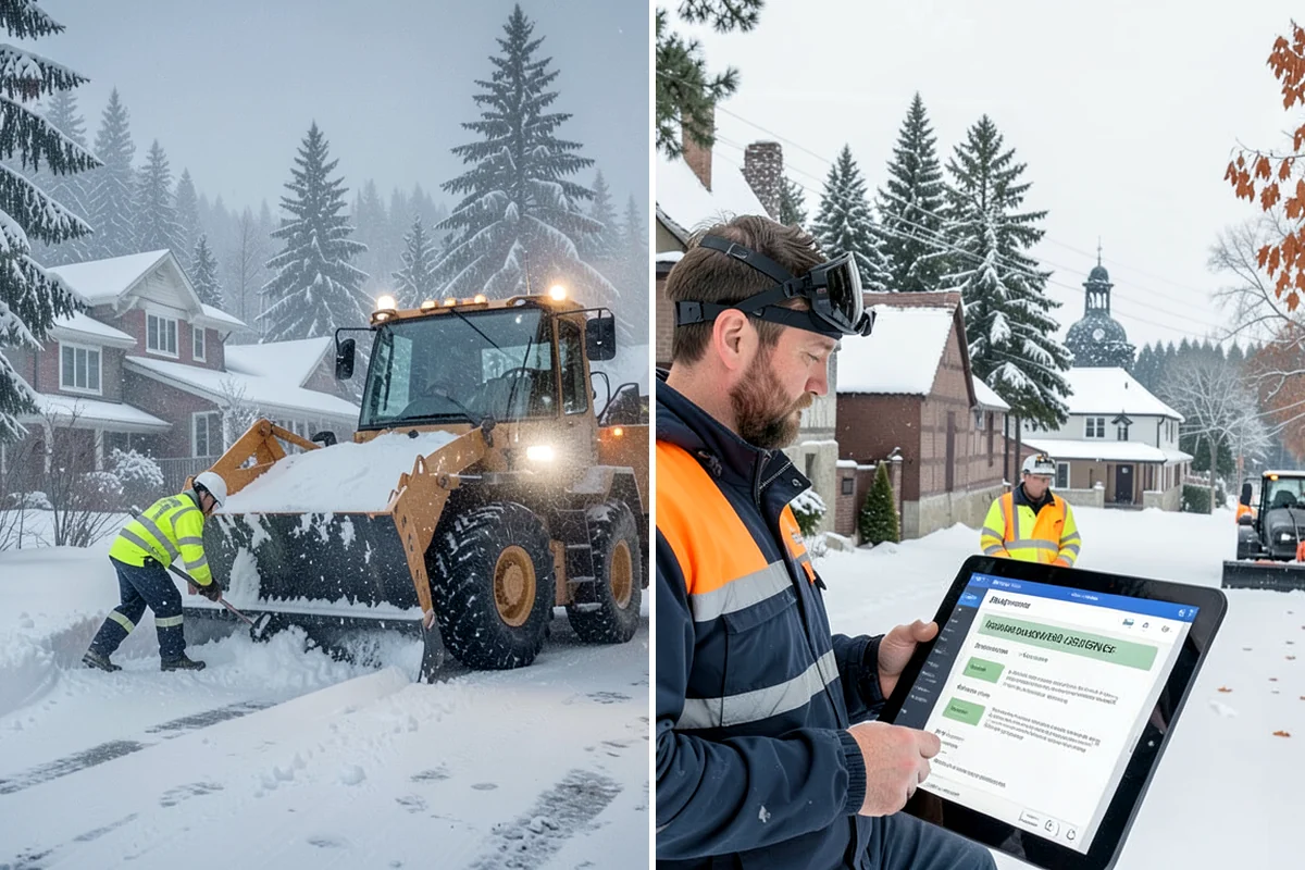 Bank Sidewalk Clearing in Shoreline, King County, WA - Clear the lobby entrance and walk before the branch opens