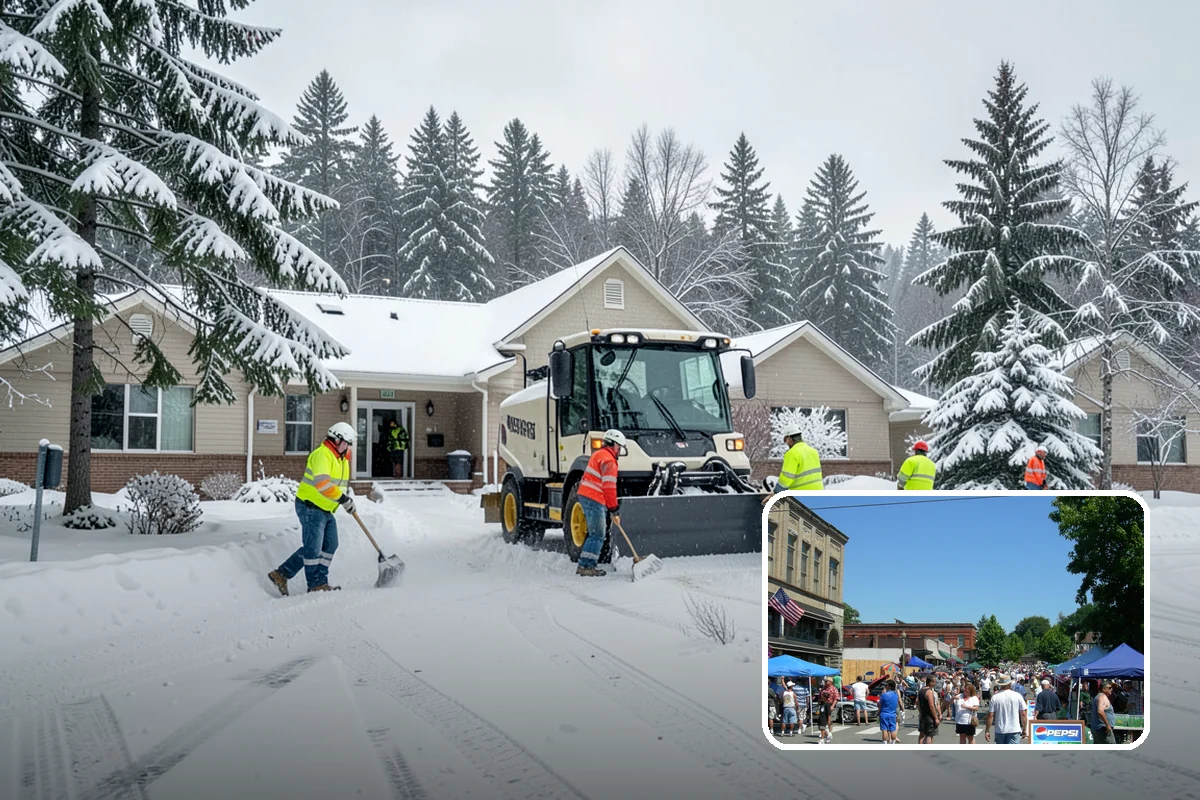 Bank Sidewalk Clearing in Snohomish, Snohomish County, WA - Lobby and ATM approaches cleared for every customer