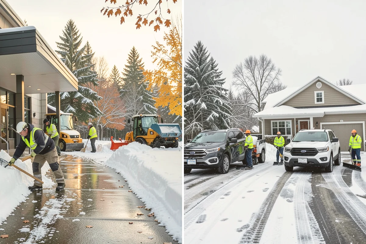 Bank Sidewalk Clearing in Stanwood, Snohomish County, WA - Clear the lobby entrance and walk before the branch opens