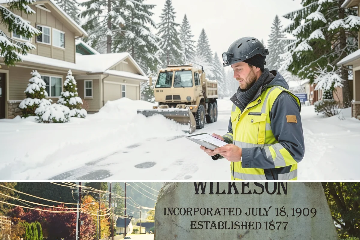 Bank Sidewalk Clearing in Wilkeson, Pierce County, WA - Bank sidewalk risk peaks from December through February, when frost glazes smooth branch entrances before customers arrive.