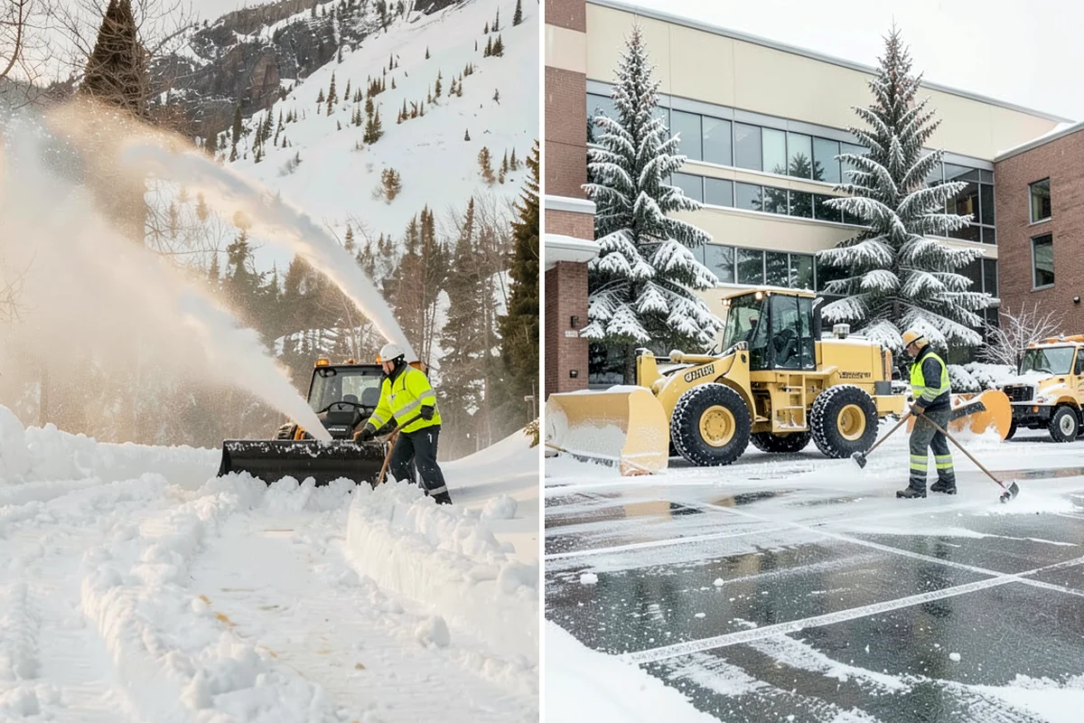 Bank Snow Plowing in Arlington, Snohomish County, WA - Confirm banking hours and mark the drive-through and ATM as priorities