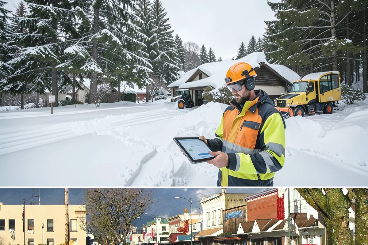 Bank Snow Plowing in Arlington, Snohomish County, WA - Set up service before winter so your lobby, drive-through, and ATM stay open every day.