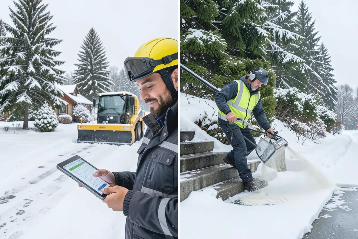 Bank Snow Plowing in Auburn, King County, WA - Confirm banking hours and mark the drive-through and ATM as priorities