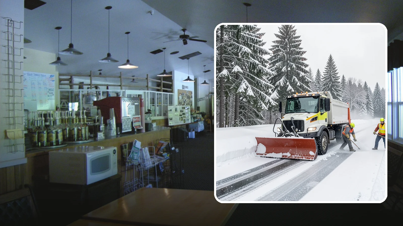 Bank Snow Plowing in Black Diamond, King County, WA - We plow bank lots, drive-through lanes, and ATM approaches before open so customers transact safely all day.